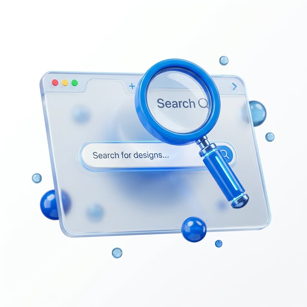 3D Search and Intent Illustration