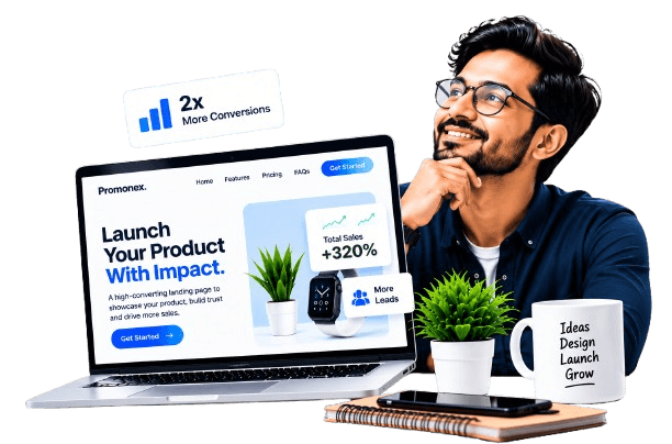 High converting landing page showcase