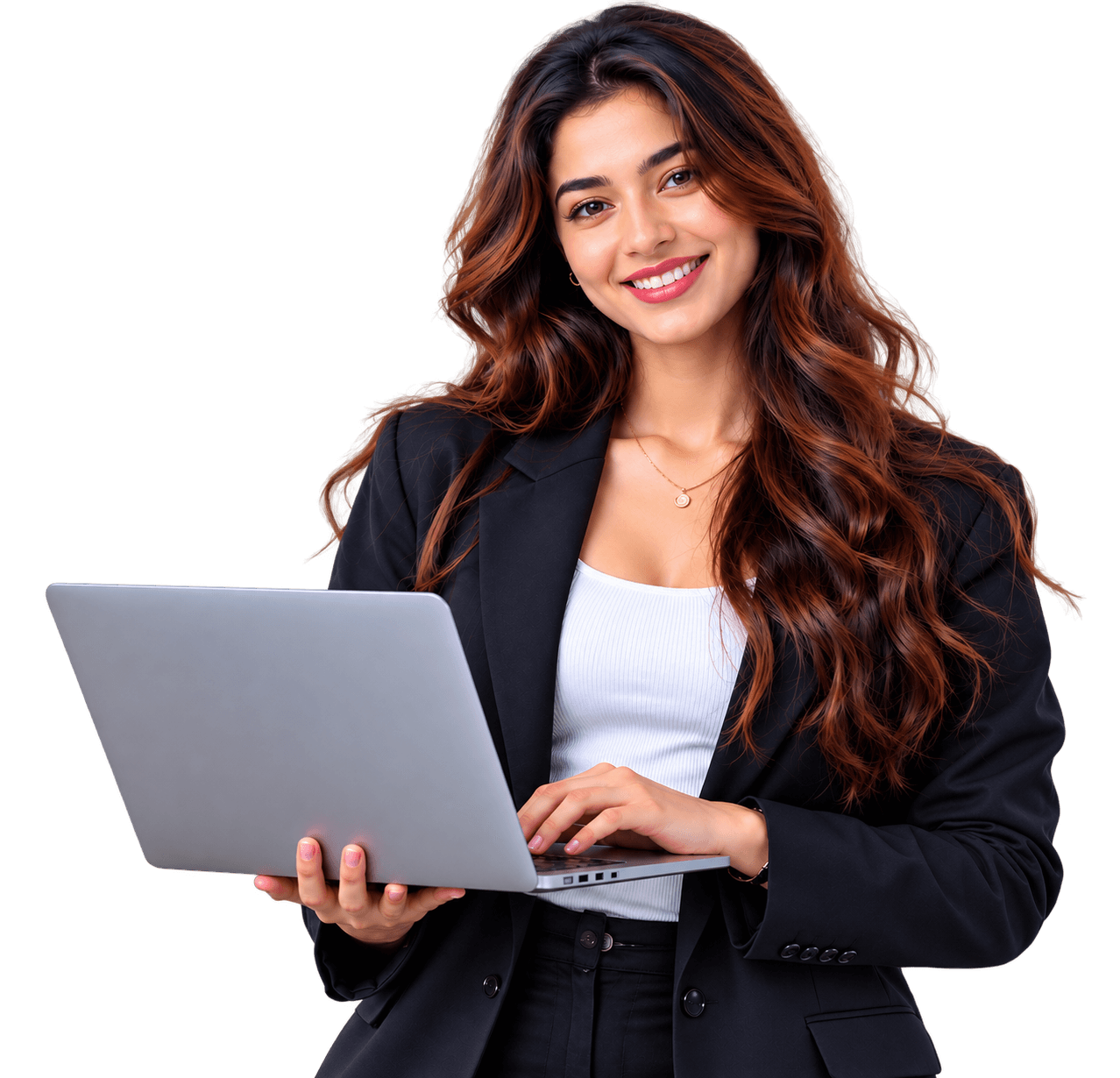 Promonex Media Digital Marketing Executive with Laptop